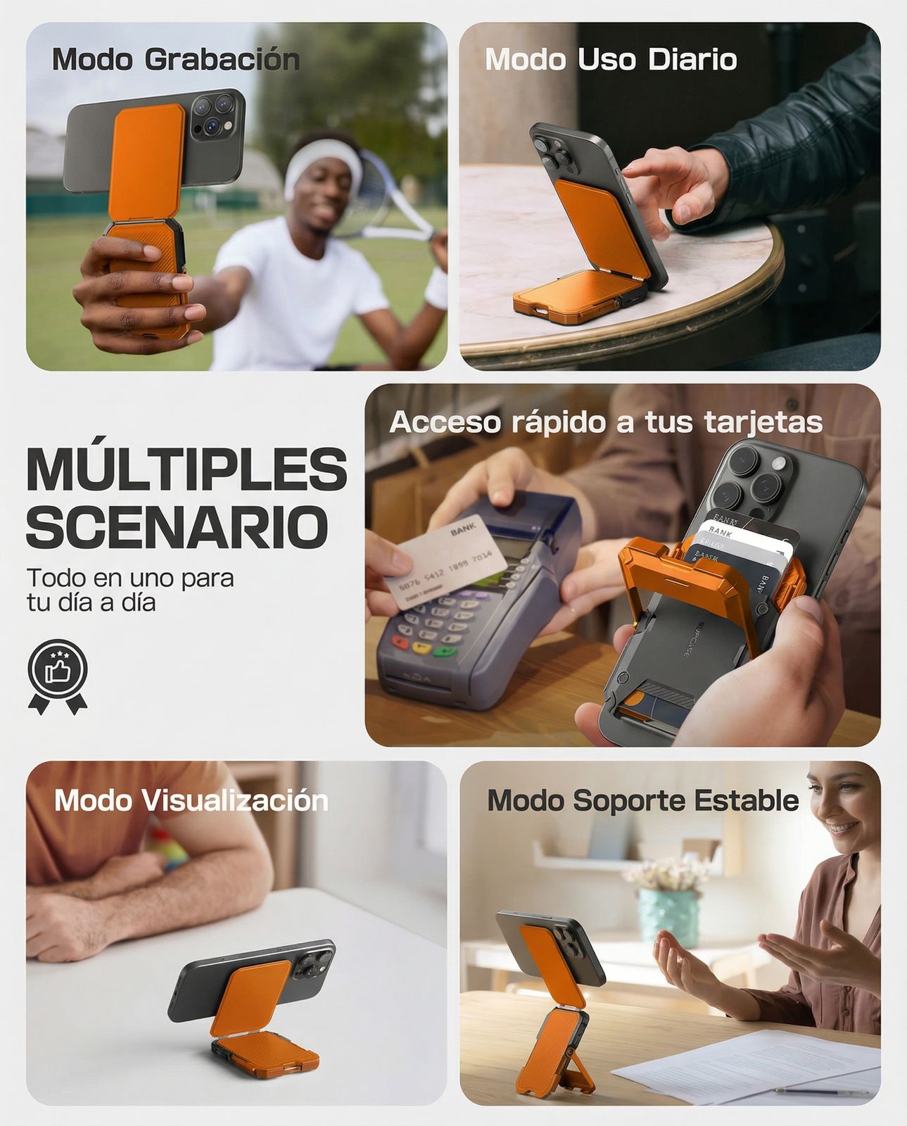 Billetera MagSafe Hunter — Naranja