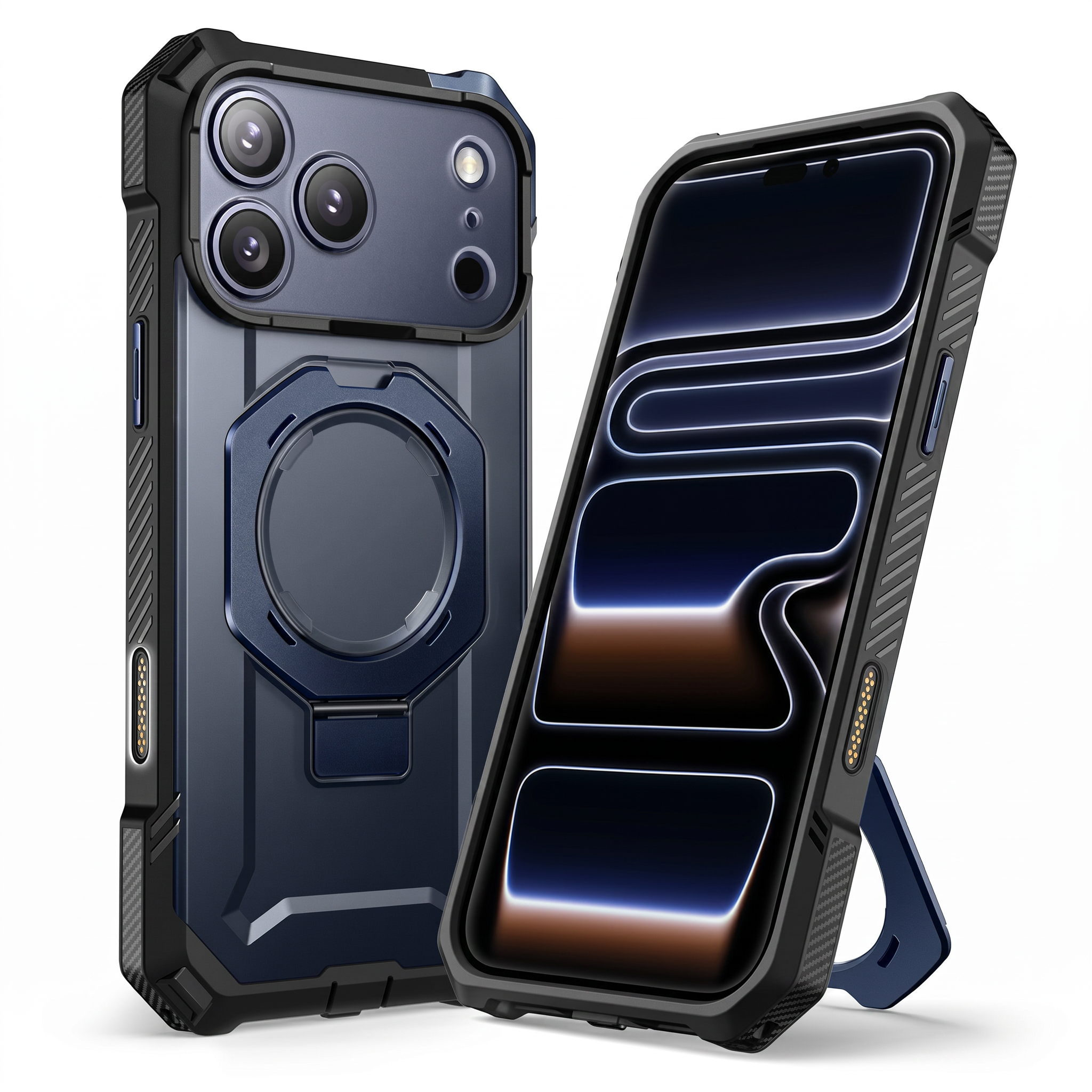 Case Grip Hunter — iPhone 17 Pro Max — Azul