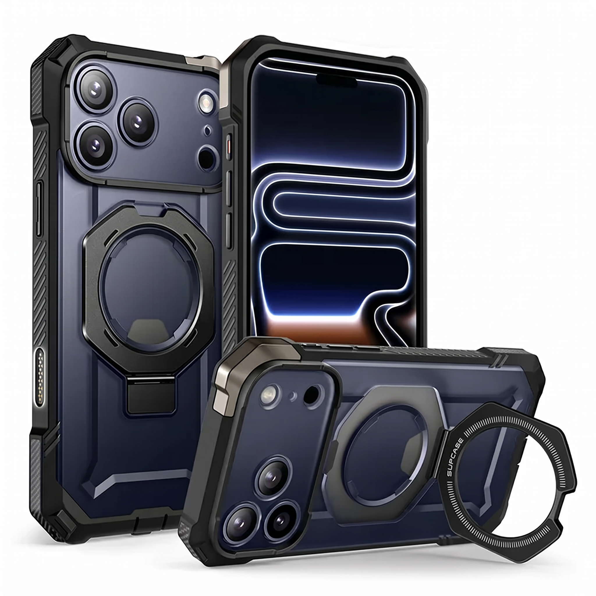 Case Grip Hunter — iPhone 17 Pro Max — Negro