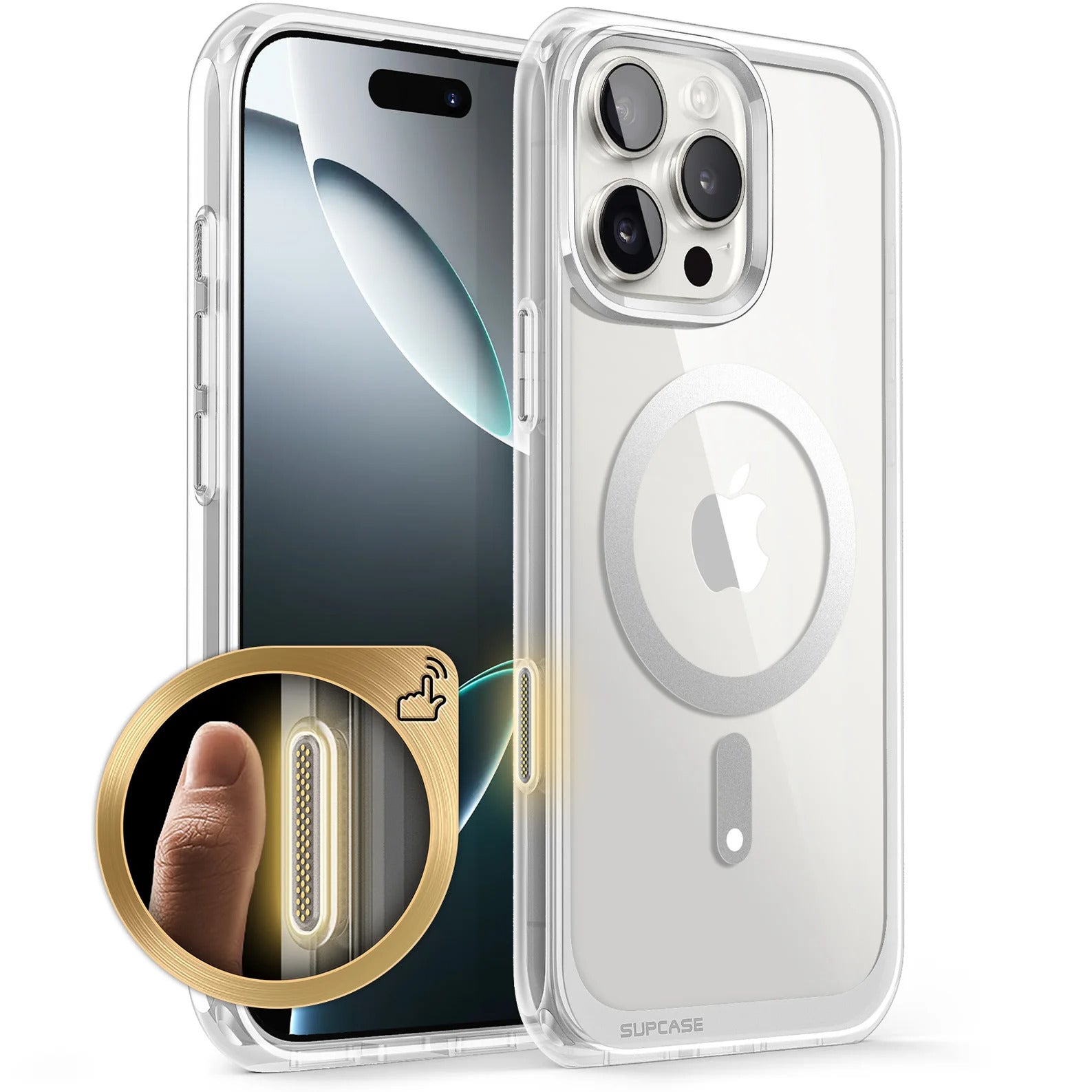 Case Slim Hunter — iPhone 16 Pro Max — Blanco
