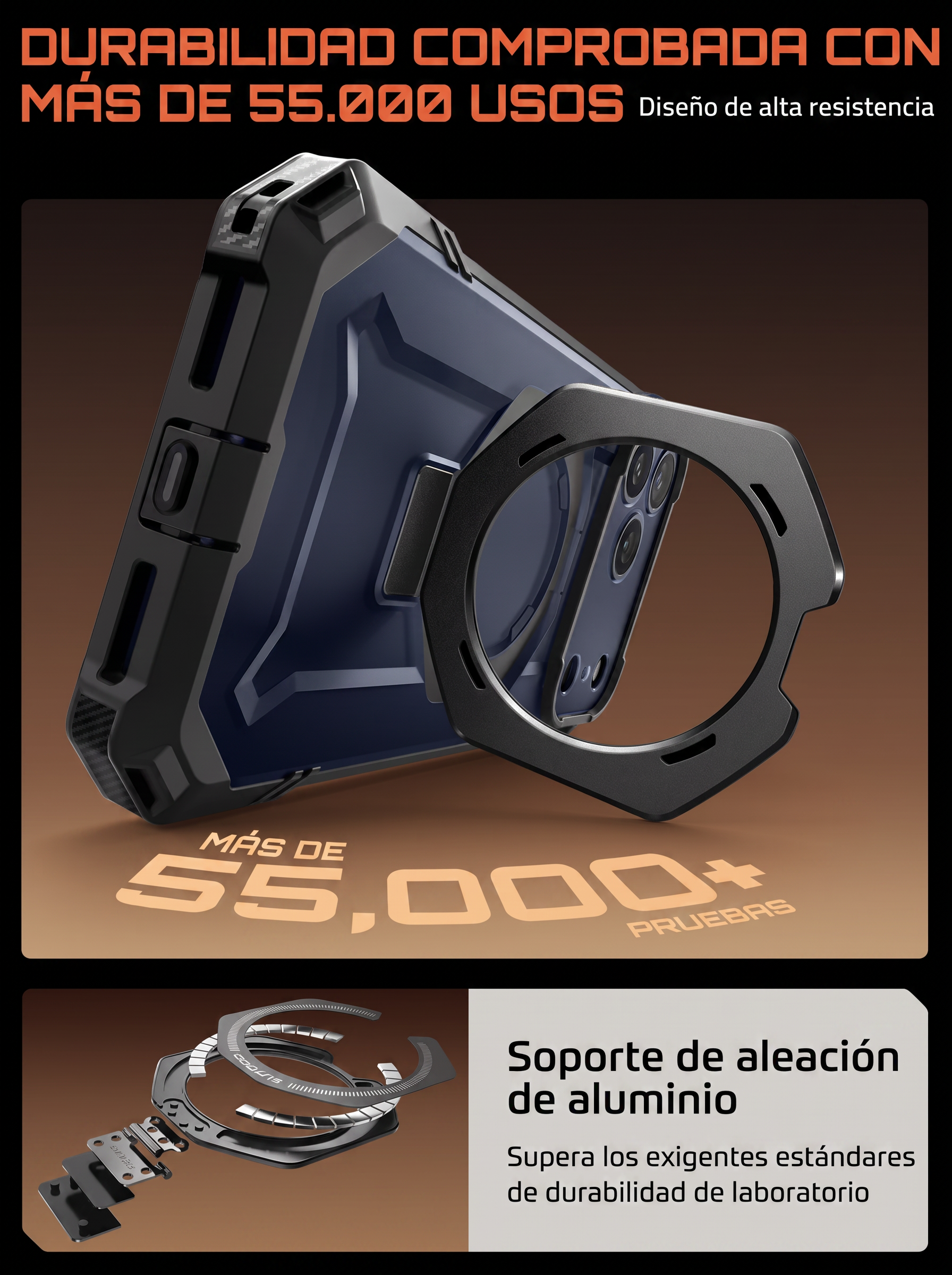 Case Grip Hunter — iPhone 17 Pro Max — Negro