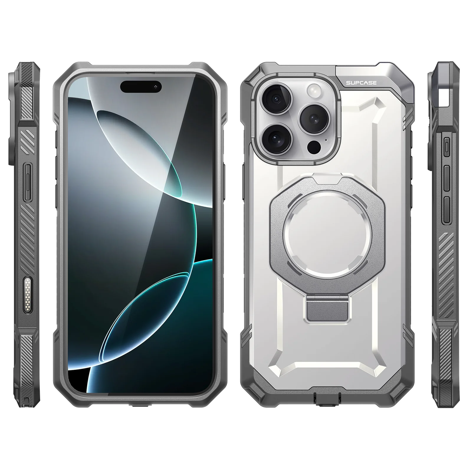 Case Grip Hunter — iPhone 16 Pro Max — Blanco