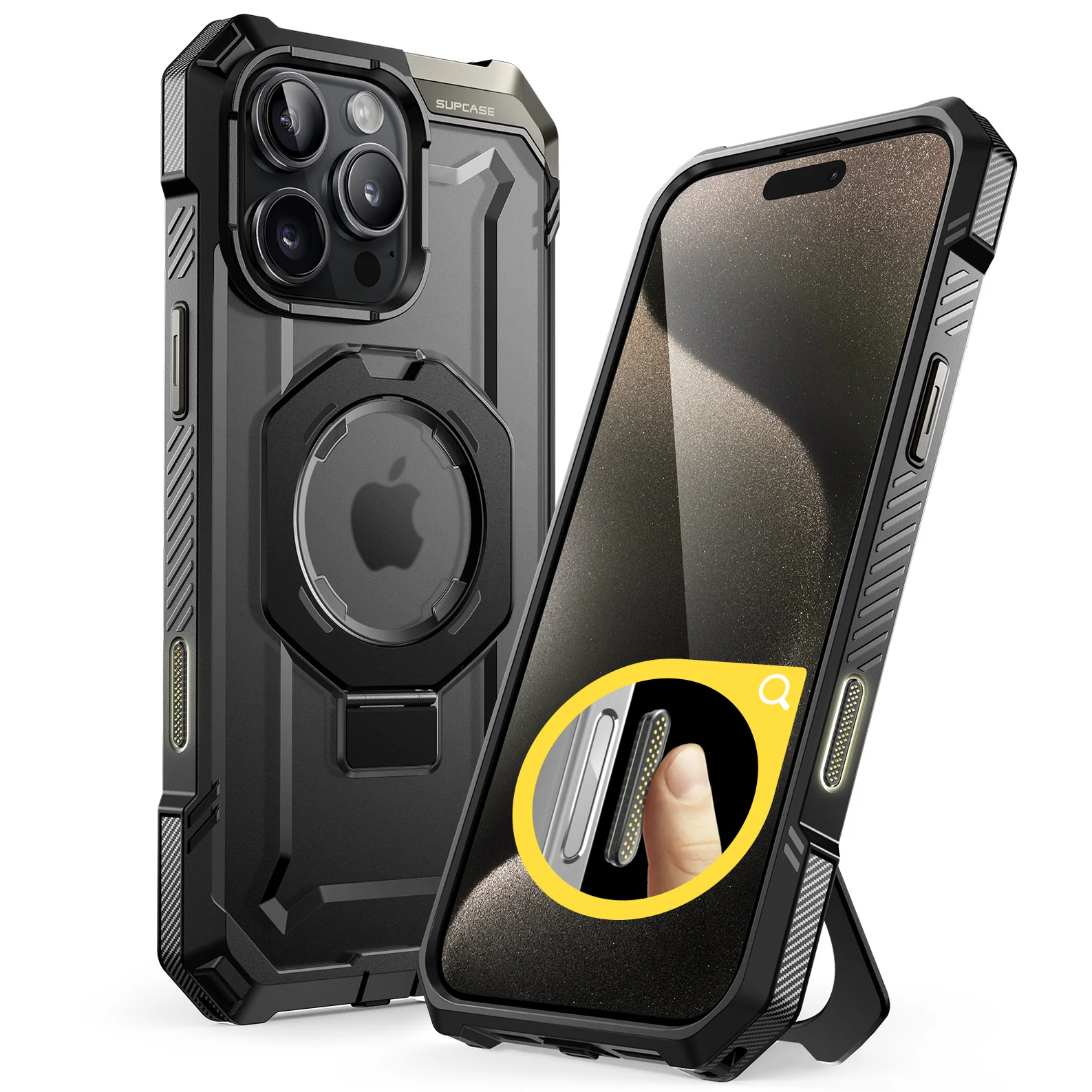 Case Grip Hunter — iPhone 16 Pro Max — Negro