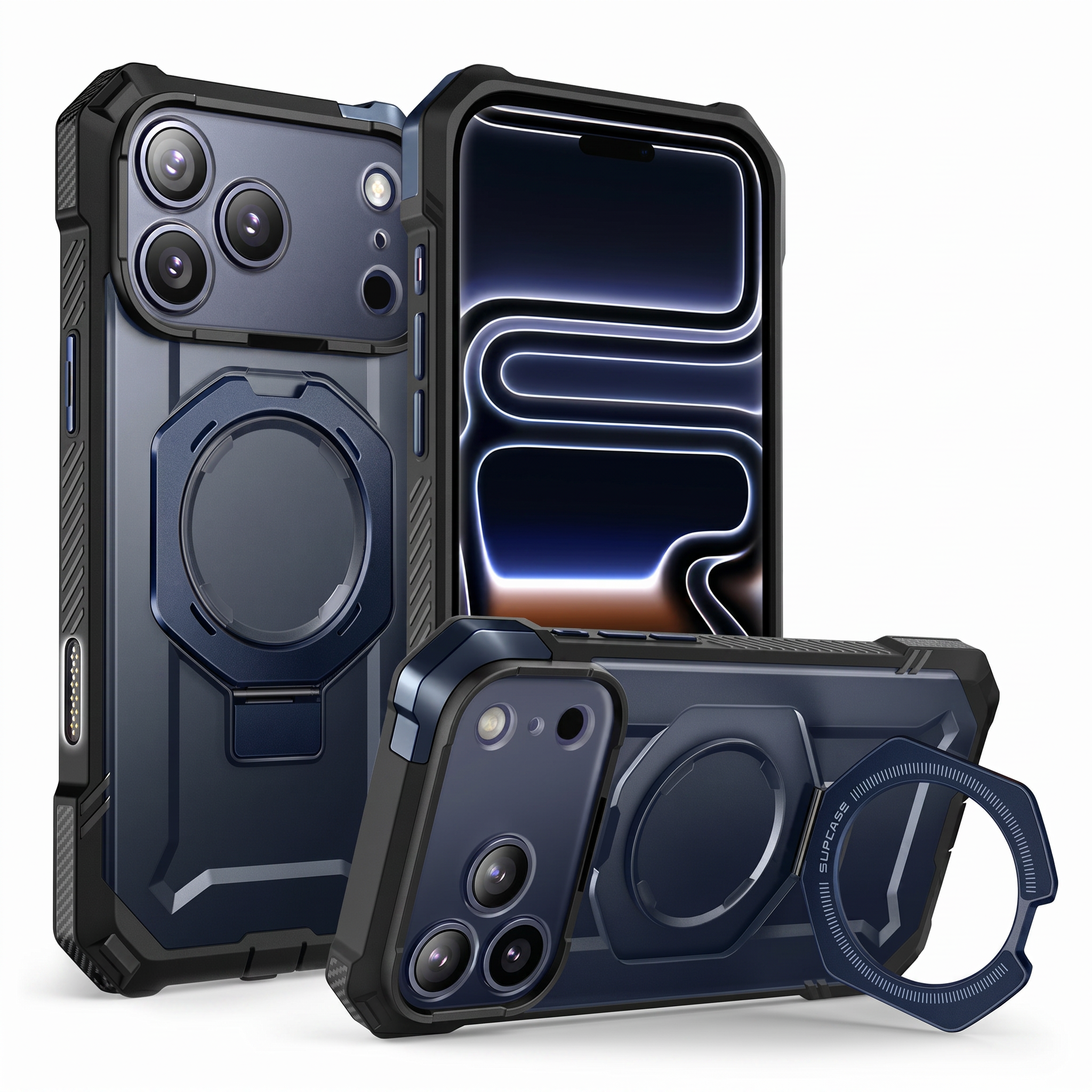Case Grip Hunter — iPhone 17 Pro Max — Azul