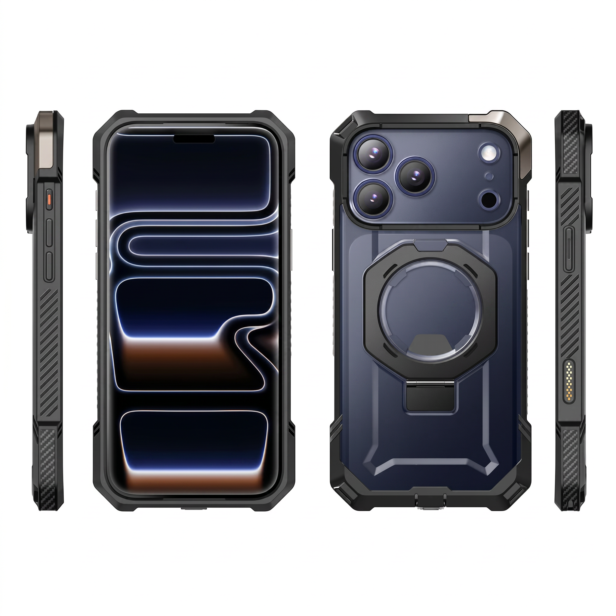 Case Grip Hunter — iPhone 17 Pro Max — Negro