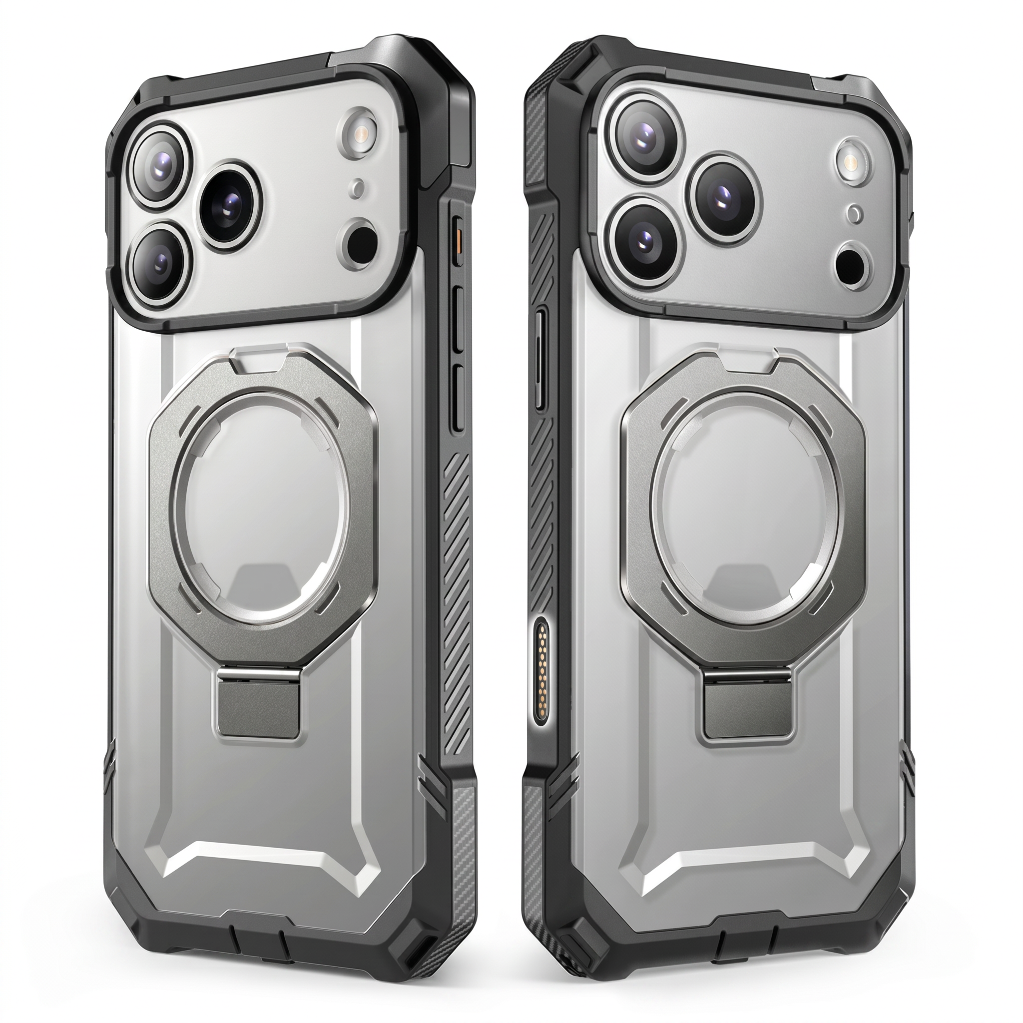 Case Grip Hunter — iPhone 17 Pro Max — Gris