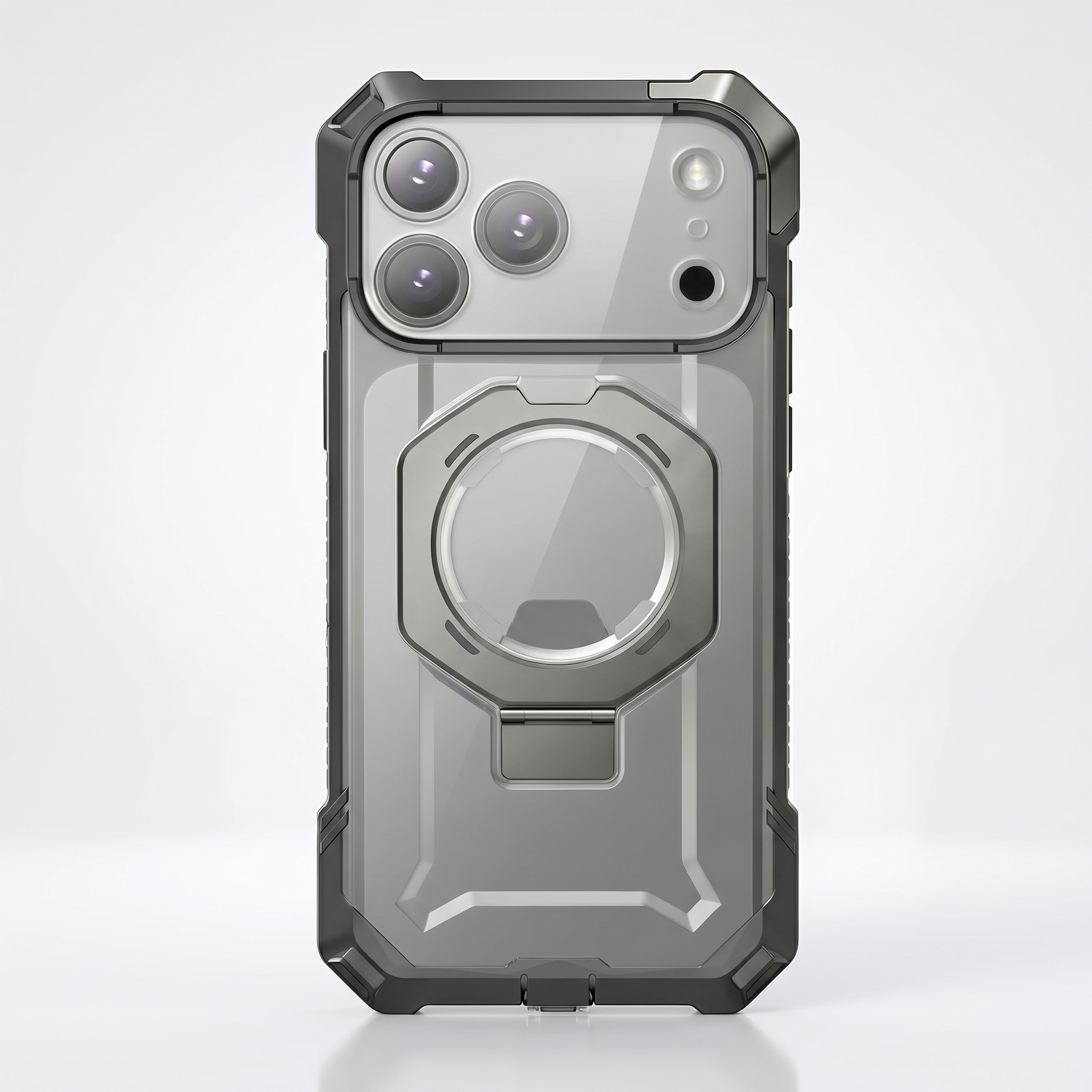 Case Grip Hunter — iPhone 17 Pro Max — Gris