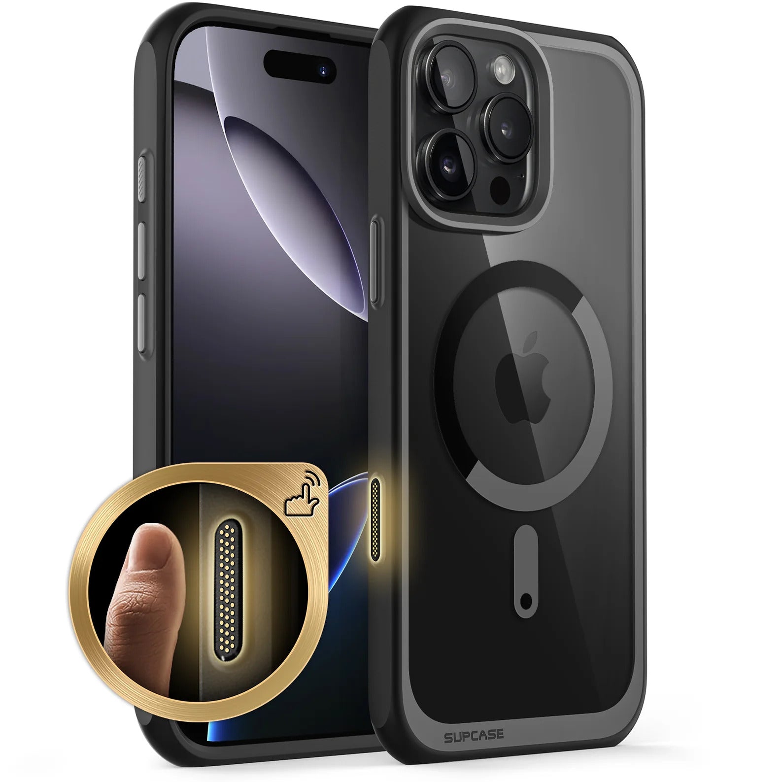 Case Slim Hunter — iPhone 16 Pro Max — Negro