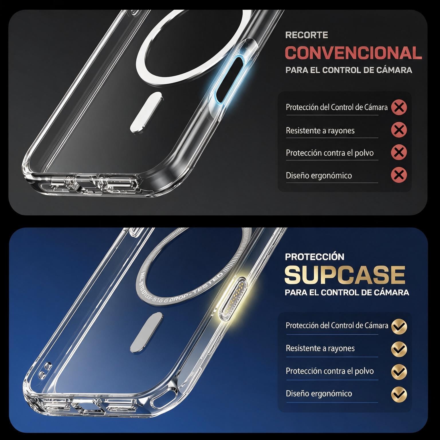 Case Slim Hunter — iPhone 16 Pro Max — Blanco