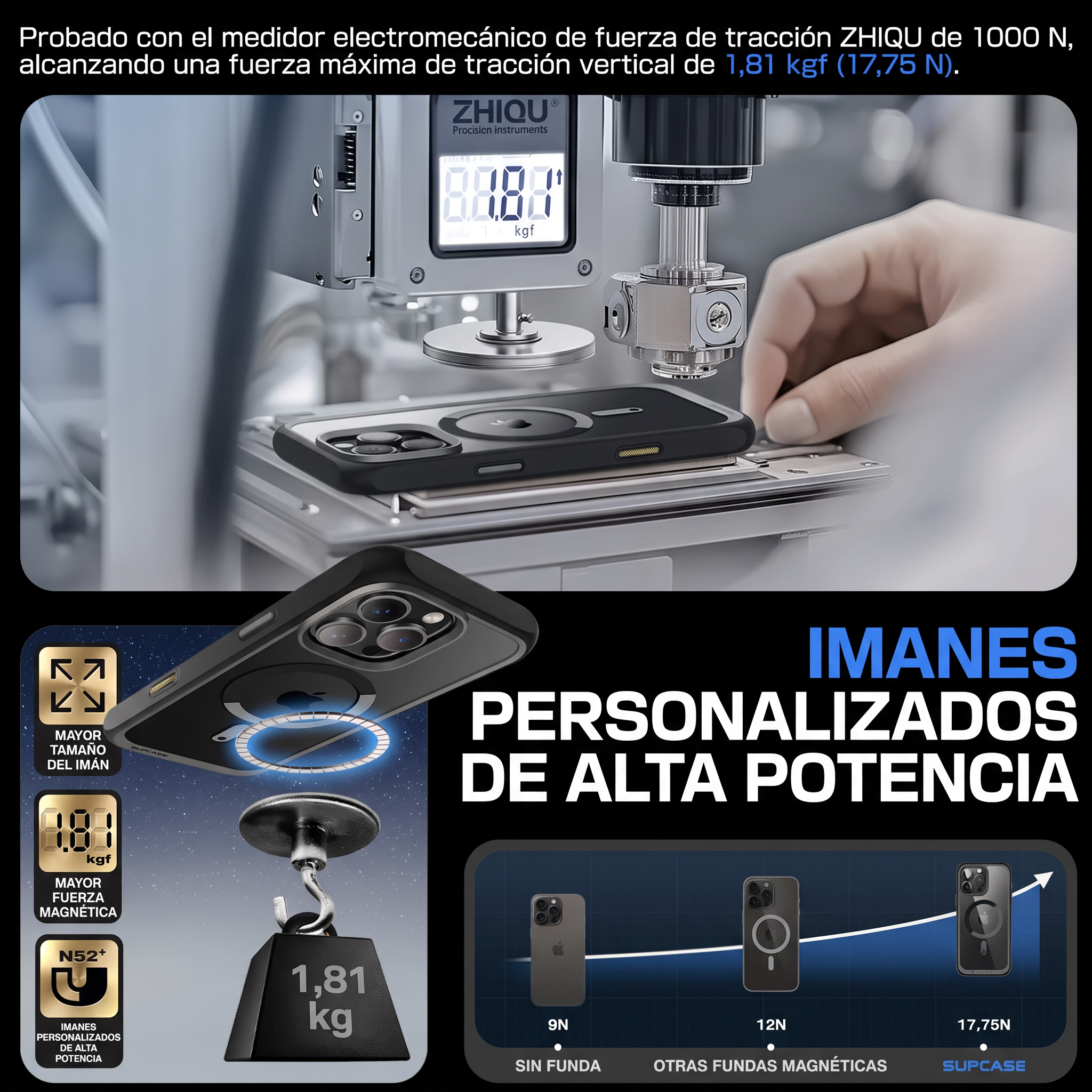 Case Slim Hunter — iPhone 16 Pro Max — Negro