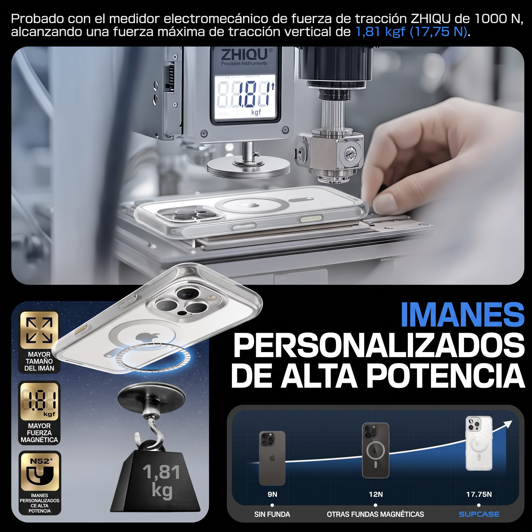 Case Slim Hunter — iPhone 16 Pro Max — Blanco