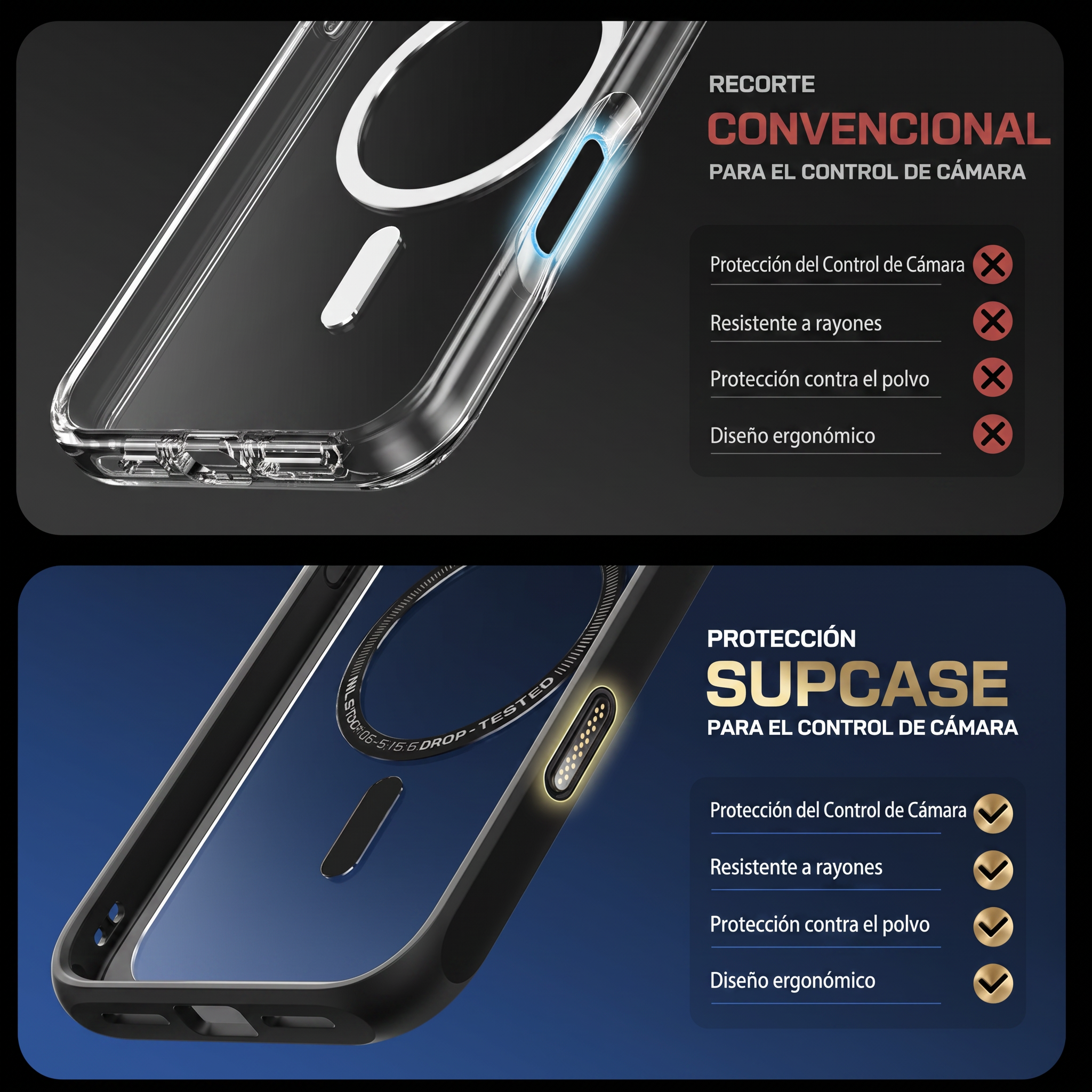 Case Slim Hunter — iPhone 16 Pro Max — Negro