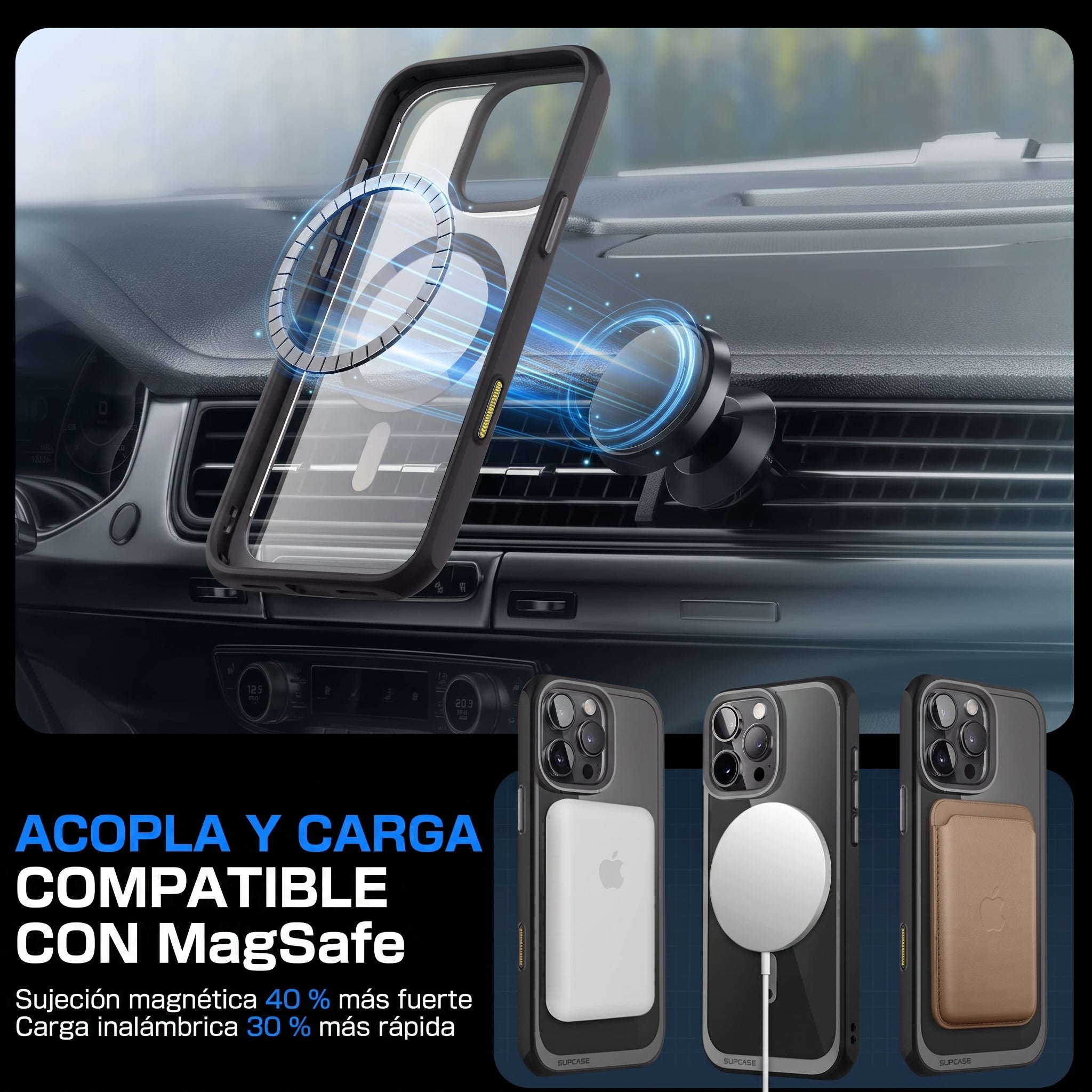 Case Slim Hunter — iPhone 16 Pro Max — Negro